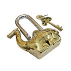 Antique Padlock Brass Hand Crafted Working Decorative Camel Shape Padlock