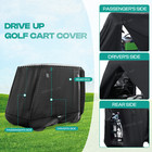 Golf Cart Cover Black 600d Waterproof 2 2 4 Passengers For Club Car Ezgo Yamaha