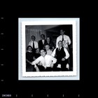 Old Vintage Square Photo Men Women Group Picture 1957 House Party Snapshot