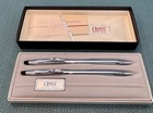 Cross Pen   Pencil Set In Case box - Chrome Coca-cola Bottle Emblem