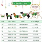 1pc Green Elf Pet Cosplay Costume Christmas Dog Clothes Puppy Striped Vest Coat