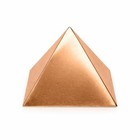2 Inch Pure Copper Pyramid For Meditation Spaces shelves   Pooja Rooms Pack Of 3