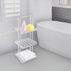 3 Tier Acrylic Standing Shower Shelf Shower Organizer Stand Corner Shower Caddy