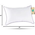 White Standard Size Bed Pillow With Breathable Microfiber Cover And Soft Fill