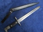 Original Us M1892 Krag Jorgensen Rifle Bayonet And Early Scabbard Made In 1898