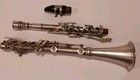 Vintage C g  Conn Metal Clarinet Elkhart-ind Usa W  Case B230387 Silver Plate