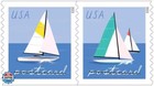 Sailboats Postcard Rate Usps Postage Stamp 1 Sheet Of 20 Us Postal Forever Fi