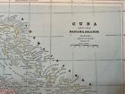 Antique Original 1889 Cuba Map From Cram   s Unrivaled Atlas Of The World