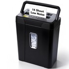 Heavy Duty Paper Shredder For Home Office  14 Sheet Capacity  Cross-cut Security