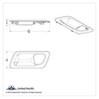 Interior Door Handle Trims For Peterbilt 389  2008-2023   386  2006-16  Up41182