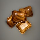 Vintage Monkey Pod Wooden Salad Bowls 4-piece Set 5 5-inch