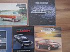 Eleven Vintage Car Dealer Sales Brochures 