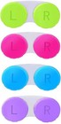4 Pack Colorful Contact Lens Case Box Holder Container Soak Storage Kit