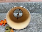Vintage Small Clip On Chandelier Lamp Shade Beige Fabric Pleated 5    X 4    X 3   