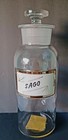 Vintage Apothecary Pharmacy Label Under Glass  Bottle  Lug  Sago Large  12  tall