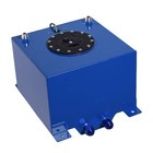 Aluminum Fuel Cell 5 Gallon 19l Universal Polished Racing With Level Sender Blue