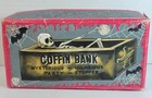Yone Skeleton Coffin Coin Bank Wind Up Tin Toy Made In Japan W  Box 60   s Works 