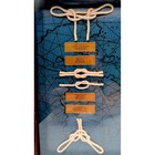 Vintage Nautical Sailor Knot Shadow Box Boatswain Whistle Maritime Wall Decor