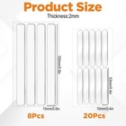 Synhhergyx 28 Pcs Clear Cabinet Door Bumpers Wall Protector From Furniture