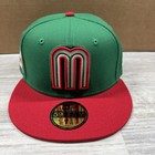 New Era 59fifty Mexico World Baseball Classic Fitted Hat Size 7 1 8 Green Red