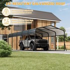 12 x24  Metal Carport  Heavy Duty Galvanized Steel Roof Canopy Car Shelter Truck