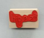 Wood Rubber Stamp Its A Girl Saying Baby Shower Birth Announcement Cardmaking