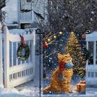 Christmas Cat Garden Flag 12x18 Double Sided Vertical Flag Christmas Outdoor 