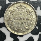 1897 Canada 5 Cents Lot jm9493 Silver  Nice 