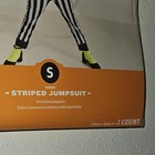 New Striped Jumpsuit Halloween Costume Boy Girl Small Black White Beetlejuice