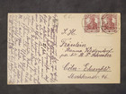 Imperial German Deutsche Reich Art Color Postcard 2 Stamps 1921 Lippstadt Coln