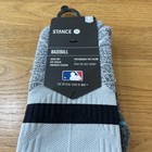 New Stance Mlb Baseball Diamond Pro Otc Socks Adult Mens Medium - Gray