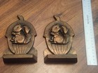 Vintage Cast Bronze Figural Squirrel Bookends - Pair - Heavy