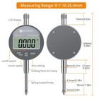 Neoteck Digital Dial Indicator Magnetic Base Gauge 132 Lbs Measure 0-1    0 0005 