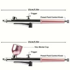 1pc Portable Airbrush Spray Gun 0 3mm Nozzle Paint Nail Cake Tool - New