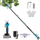 Cordless Electric Pruning Shear W  Extension Pole Design For High Tree Trimming
