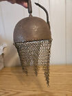 Antique Islamic Qajar Persian Helmet Engraved Ceremonial