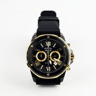 Bulova Marine Star 98b278 Gold-tone Black Dial Six Hand Men s Quartz Watch