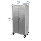 Seville Classics Ultrahd       2-door Rolling Storage Cabinet  36  W X 18  D X 72  H