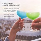 Table 12 5 8-ounce Mini Coupe Cocktail Glasses  Glass Cups Set Of 4  Champagn   