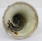 Antique Porcelain Ceiling Light Fixture Flush Mount 3 Socket Design 1940-50s 