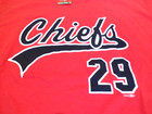 New Milb Minor League Peoria Chiefs Robelys Reyes Red Jersey T-shirt Size 2xl