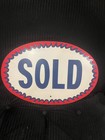 Vintage Metal 2 Sided Sold Sign 18   x 12    Real Estate Used Car Garage Rider Nice 