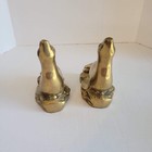 Vintage  Set Of Two Solid Brass Large Seal Sea Lion Sculpture  Sz 6    Tall 5    W