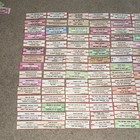 Large Lot Of 150 Original Jukebox 45 Record Title Strips  p69