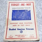 Vintage Vietnam War Memorabilia Poster Card Board Easel 1967 Dav 9 X 13