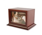 Wooden Pet Photo Urn   memorial Keepsake Dogs Cats Small Pets