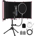 Upgraded Studio Recording Microphone With Isolation Shield   Pop Filter