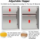 Electric Grain Screening Machine 60-80kg hour Birds Feed Winnower Machine