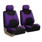 Car Seat Covers For Auto Sedan Suv Truck Van Full Set 4 Headrests Purple