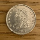 1831 Capped Bust Half Dime Coin Lightly Circulated